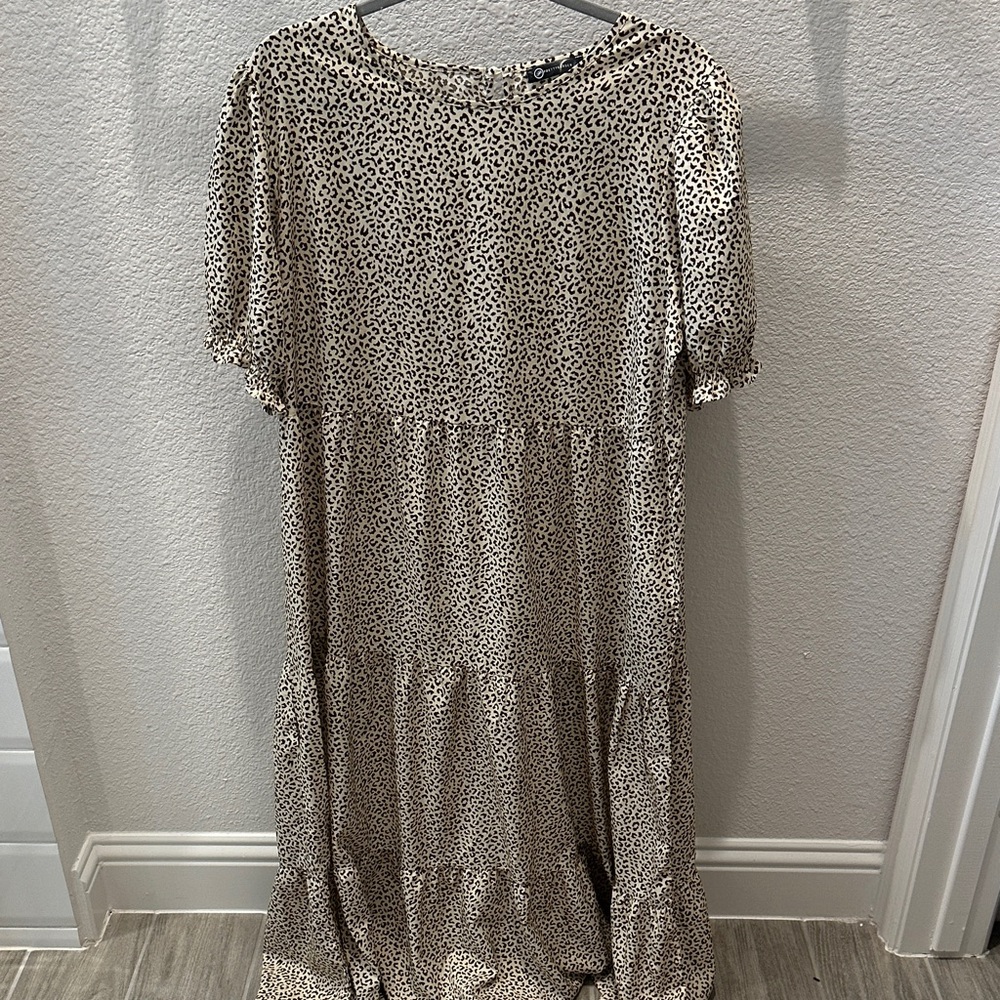 Chic Leopard Print Maxi Dress
